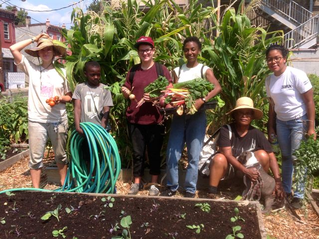 Our gardeners in Fairhill, Philadelphia